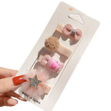 12Pcs Set Animal Crown Flower Baby Hairpins Sweet