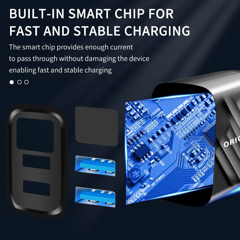 Dual USB Charger 20W Mobile Phone Charger Fast