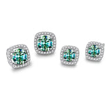 D VVS1 Moissanite Stud Earrings For Women 925