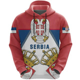 Serbia 3D hoodie National Flag Emblem Zipper Hoodie