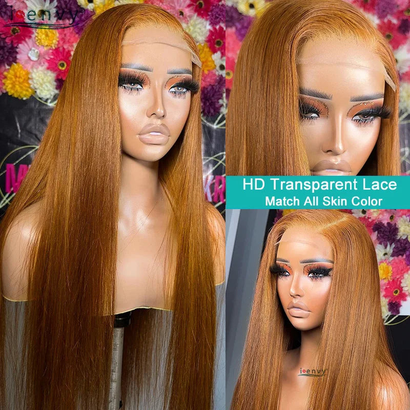 13X6 Colored Straight Lace Front Human Hair Wigs