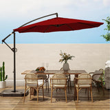Patio Offset Hanging Umbrella 10 FT Cantilever Outdoor