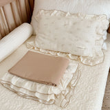 Vintage Floral Muslin Cotton Baby Bedding Set Girls