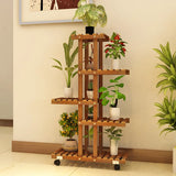 Balcony Flower Rack Multi-Layer Shelf Household Indoor Solid