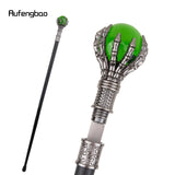 Colorful Glass Ball Single Joint Walking Stick with