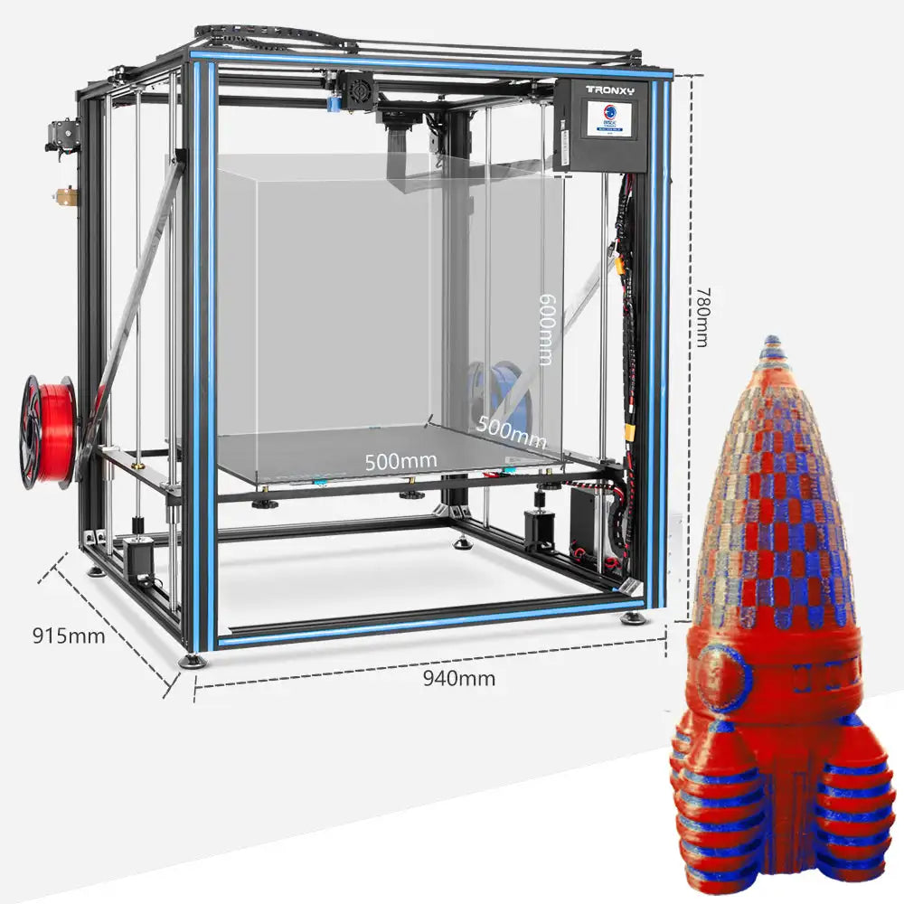 Tronxy X5SA-500-2E Larger 3D Printer 2 In 1