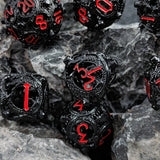 Mini Planet DND Metal Dice Set Three-dimensional Flying