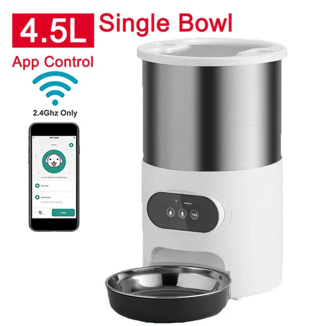 Cat Timing Feeder Smart APP Cat Feeder Stainless