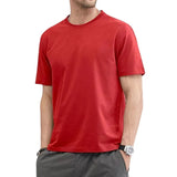 T Shirt For Men Summer Cotton Tops Solid