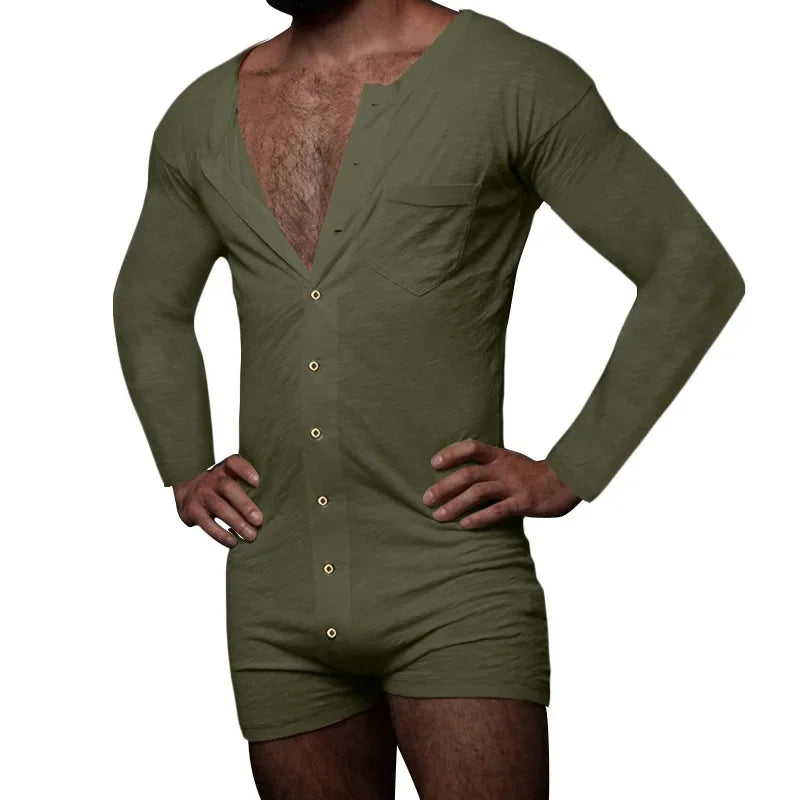 New 2024 Men's Sexy Pajamas Sets Casual One