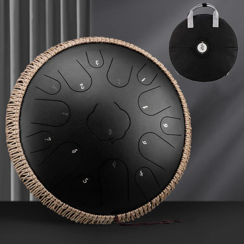 Hluru 15 Notes Glucophone Steel Tongue Drum 13