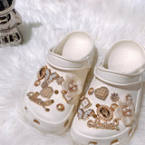 Shoe Charms for Crocs DIY Diamond Pearl Chain