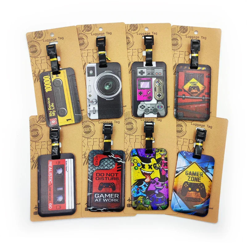 Tape Camera Luggage Label Men Travel Luggage Tag