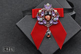 Men's Wedding Bow Tie Pins Set Luxury Rhinestone