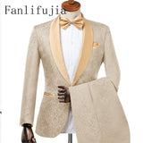 Fanlifujia Mens Wedding Suits 2023 Italian Design Custom