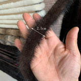 5m Natural Mink Fur Ribbon Tapes 2.5cm Width