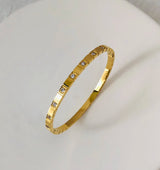 Fashion Punk Gold Color Bangles for Women Trendy