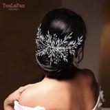 YouLaPan Bridal Hair Clip Wedding Headwear Women Clip