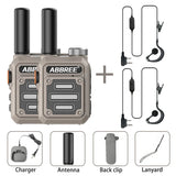 2PCS ABBREE AR-63 Mini Walkie talkie Wireless Copy
