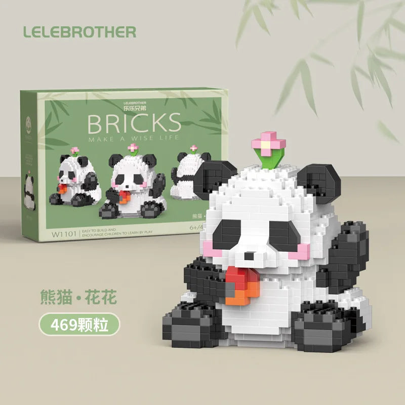 Mini 3D Animal Huahua Panda Building Blocks Model