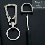HighEnd Titanium Keychain Luxury Men Car Key Chain