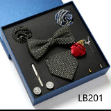 Luxury Quality Tie Set With Necktie Bowtie Pocket
