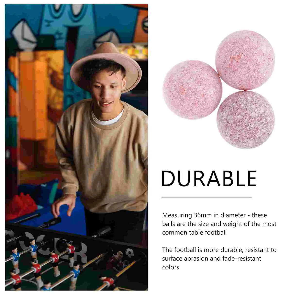 36mm Table Soccer Ball Mini Fussball Foosballs Game