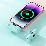 10000mAh Wireless Power Bank Mini Capsule Capsule Fast