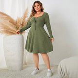 3XL 4XL V-neck Sexy Autumn Plus Size Women