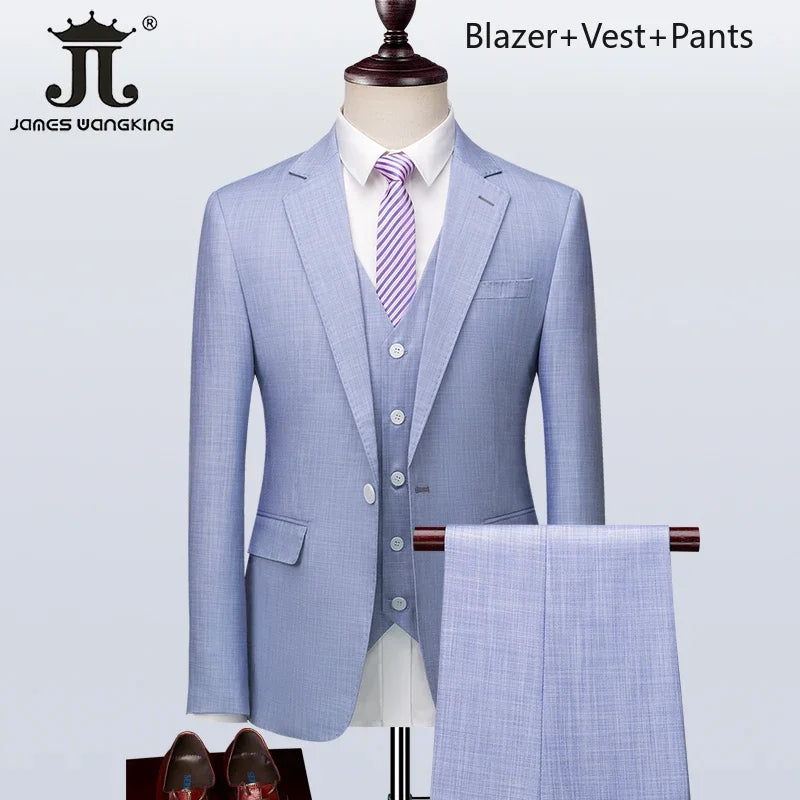 S-5XL ( Blazer + Vest + Pants )