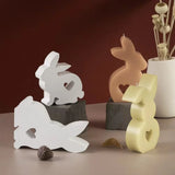 DIY Cement Gypsum Aromatherapy Silicone Mold Easter Love