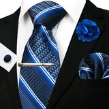 EASTEPIC 8 cm Red Blue Plaid Tie Paisley