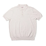 Red Tornado Rib Stripe Polo Shirt Summer Men's