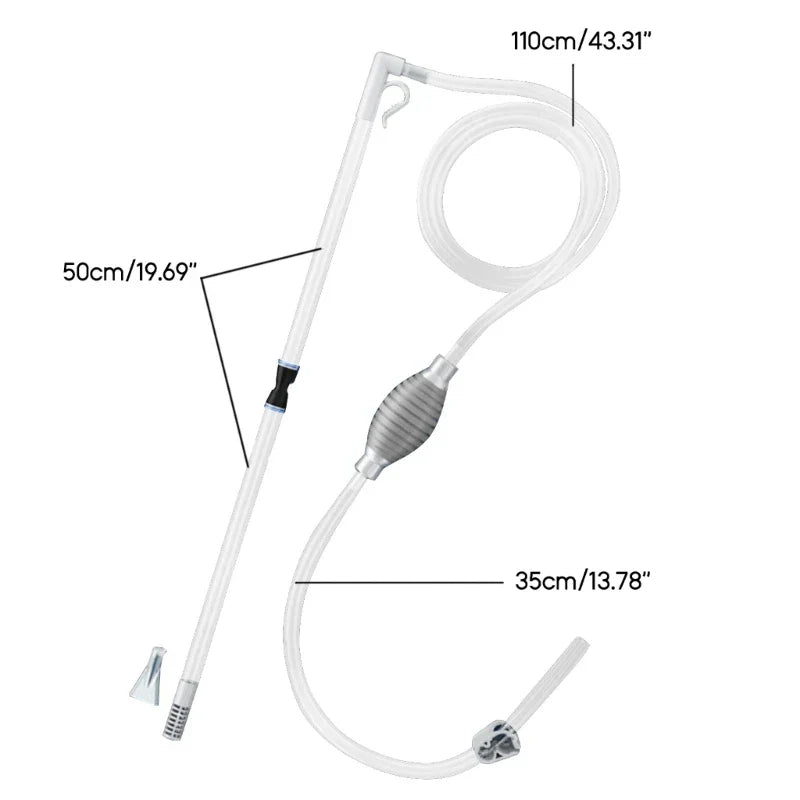 Water Exchanger Aquarium Siphon Vacuum Cleaner Fish Tanks