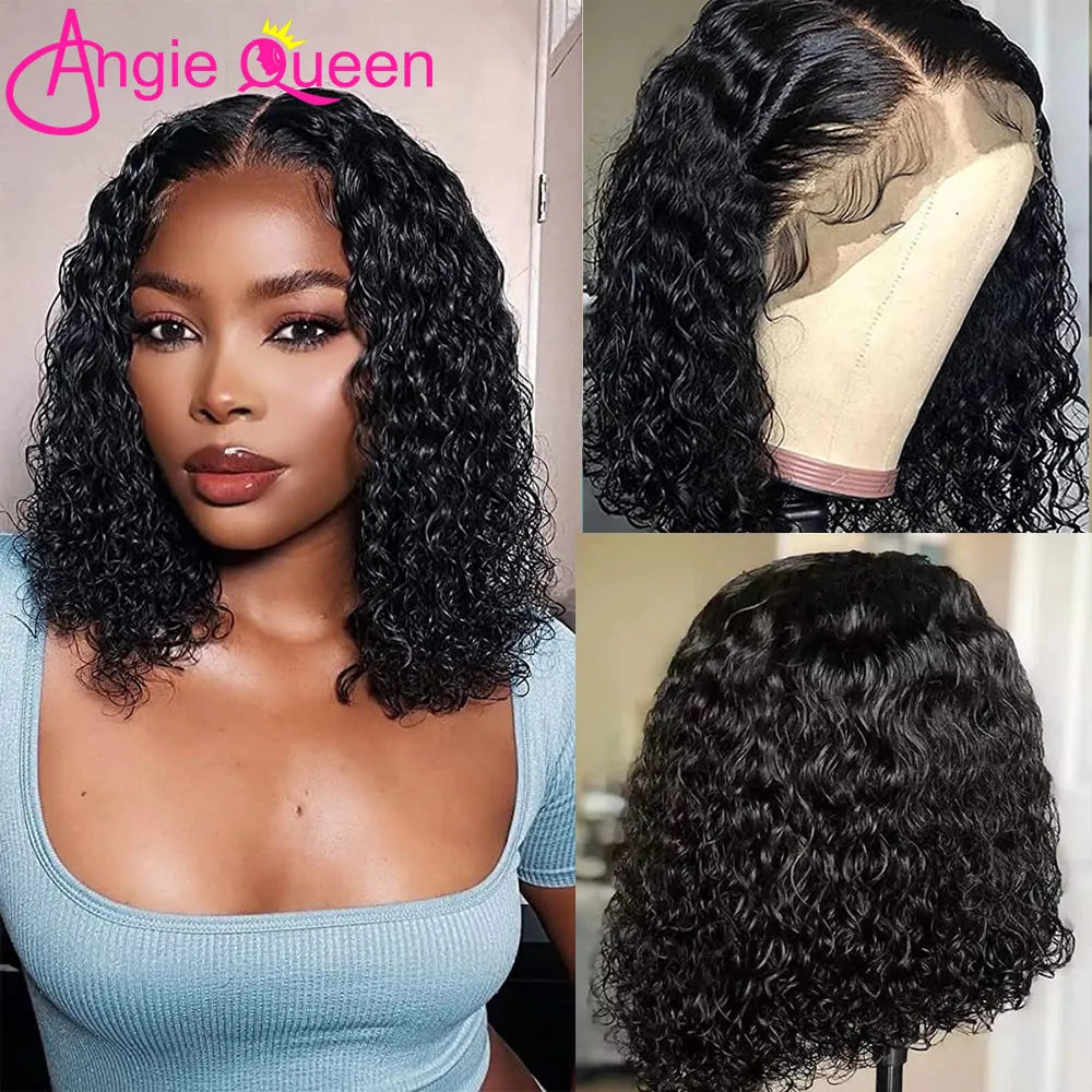 Brazilian Deep Wave Bob Wig 13x4 Lace Frontal