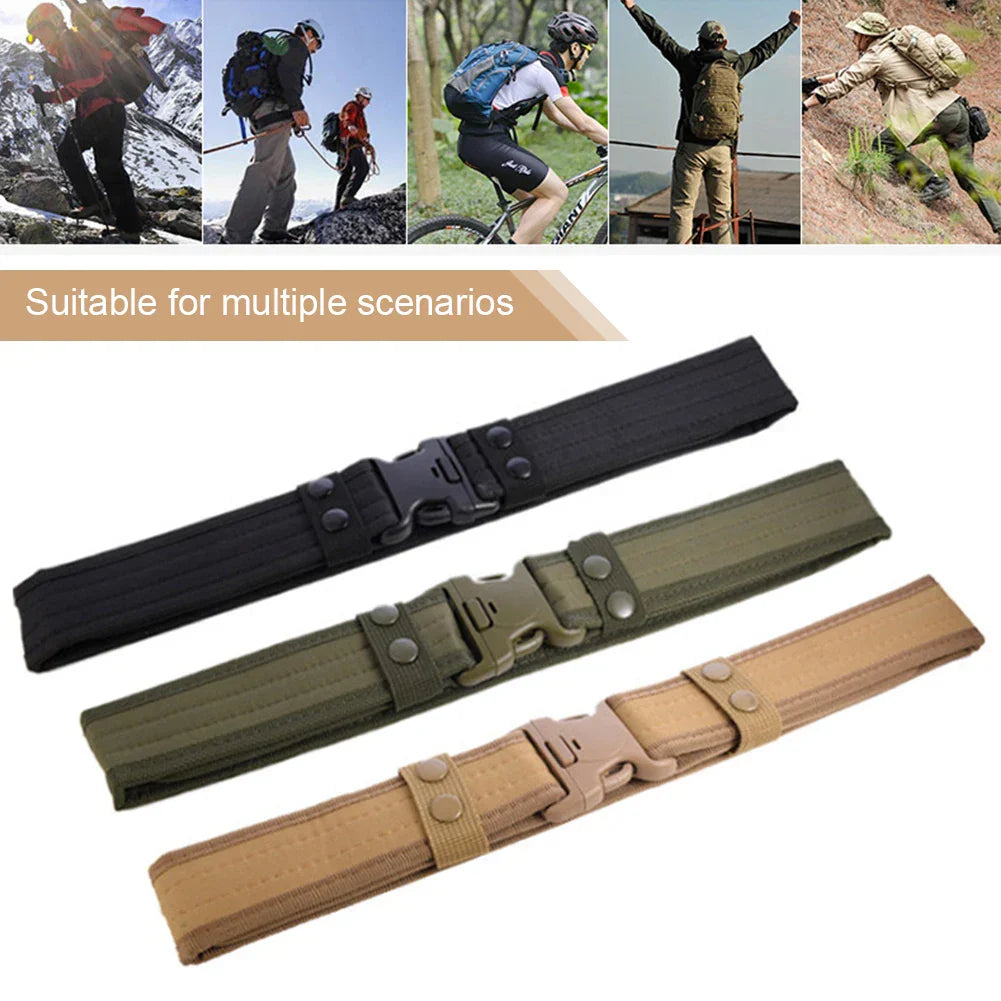 Men Army Style Combat Quick Release Tactical Belt