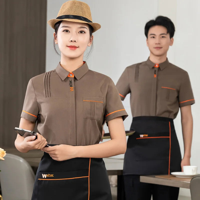 Milk Tea Shop Work Clothes Summer Catering Restaurant