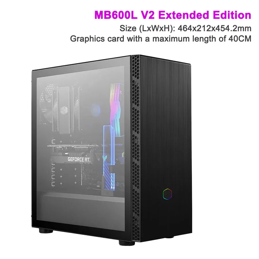 Cooler Master MB600L V2 Mid Tower Chassis Side