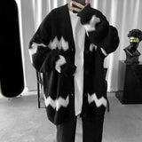 Man Clothes Long Graphic Knitted Sweaters for Men