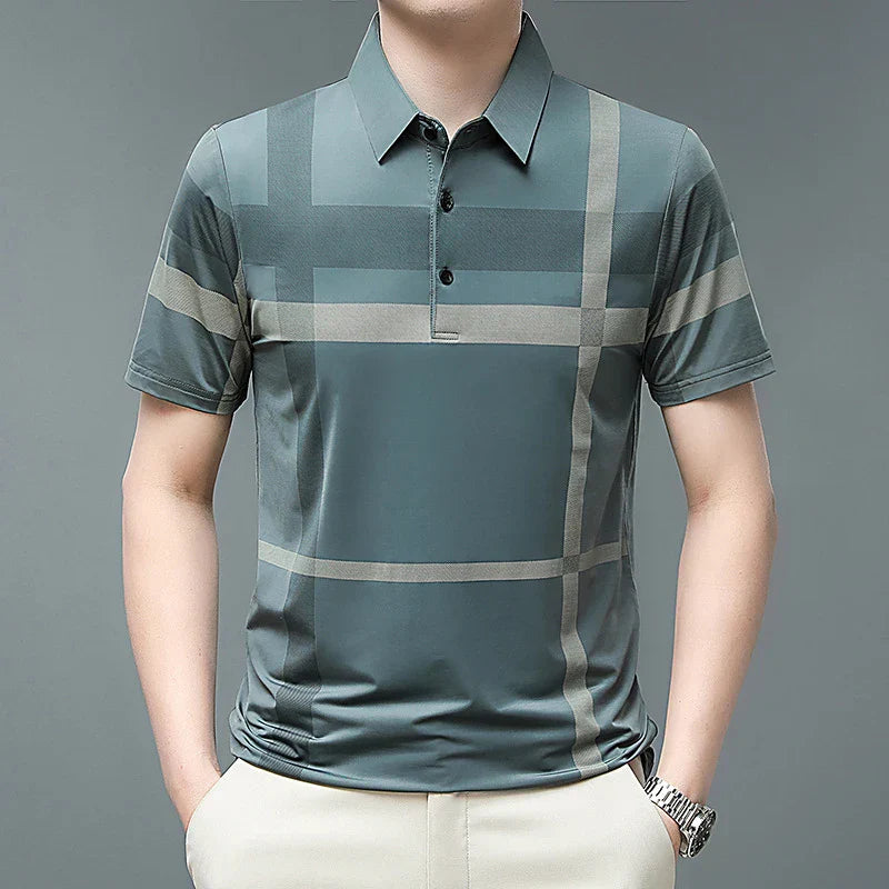 Summer Men's Polo Shirts With Short Sleeve Business