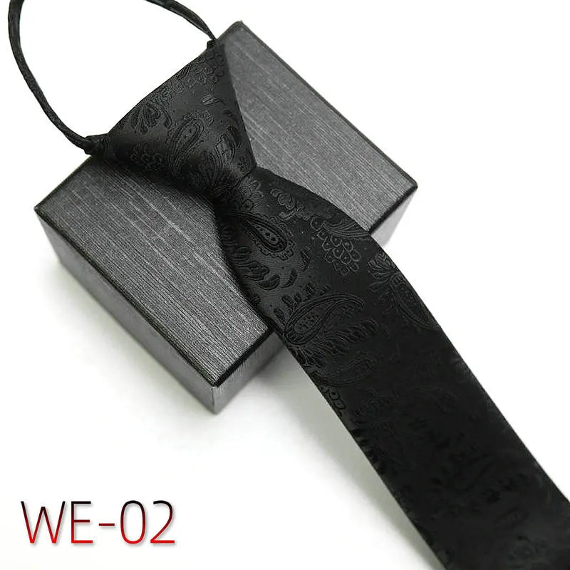 New Suit Business Zipper Tie for Man 48*7cm