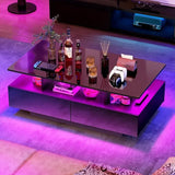 LED Coffee Table With Storage Conference Tables &