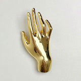 HangZhi Large Smooth Hand Palm Brooch Exaggerated Pin