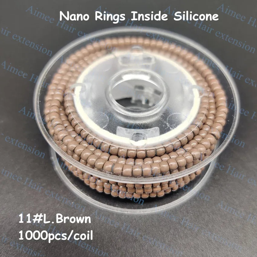 1000pcs/coil Pre-Loaded 3.0mm NanoRings Silicone Micro Rings Links