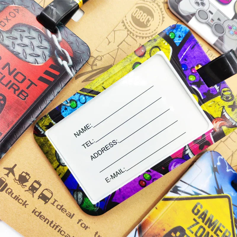 Tape Camera Luggage Label Men Travel Luggage Tag