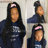 40 Inch Butterfly Locs Full Lace Braided Wigs