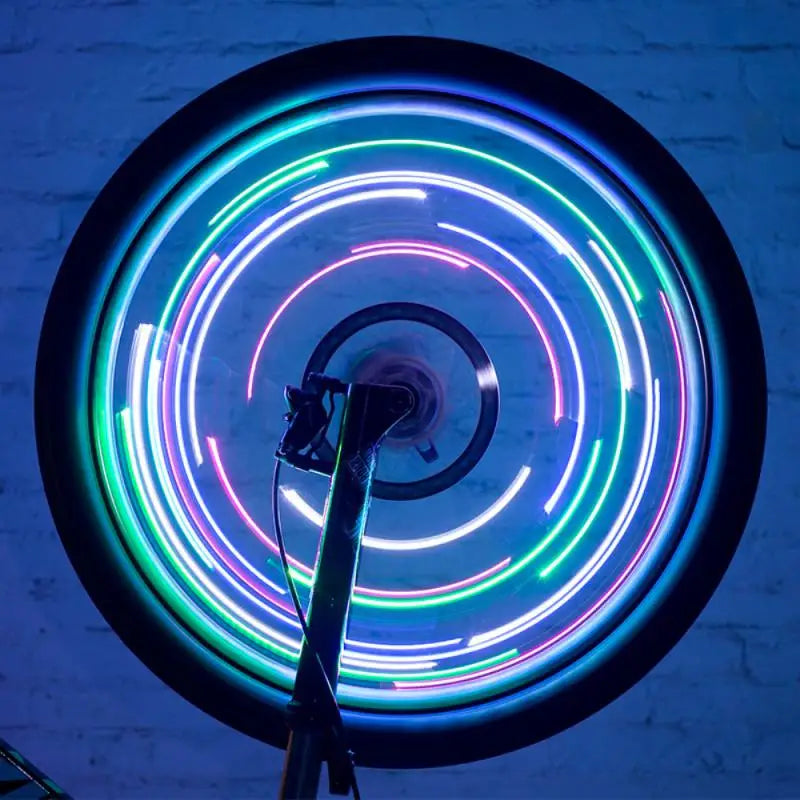 LEDs Light Wheel Rim Spoke Clip Tube Safety