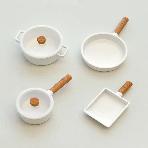 1/6 Dollhouse Miniature Kitchen Mini Frying Pan Soup