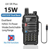 Baofeng UV-5R Plus 15W UHF/VHF Tri-Power Walkie Talkie