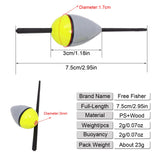 FREE FISHER 10pcs Lighted Fishing Floats Set Collection